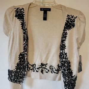 Inc short sleeve cardigan like